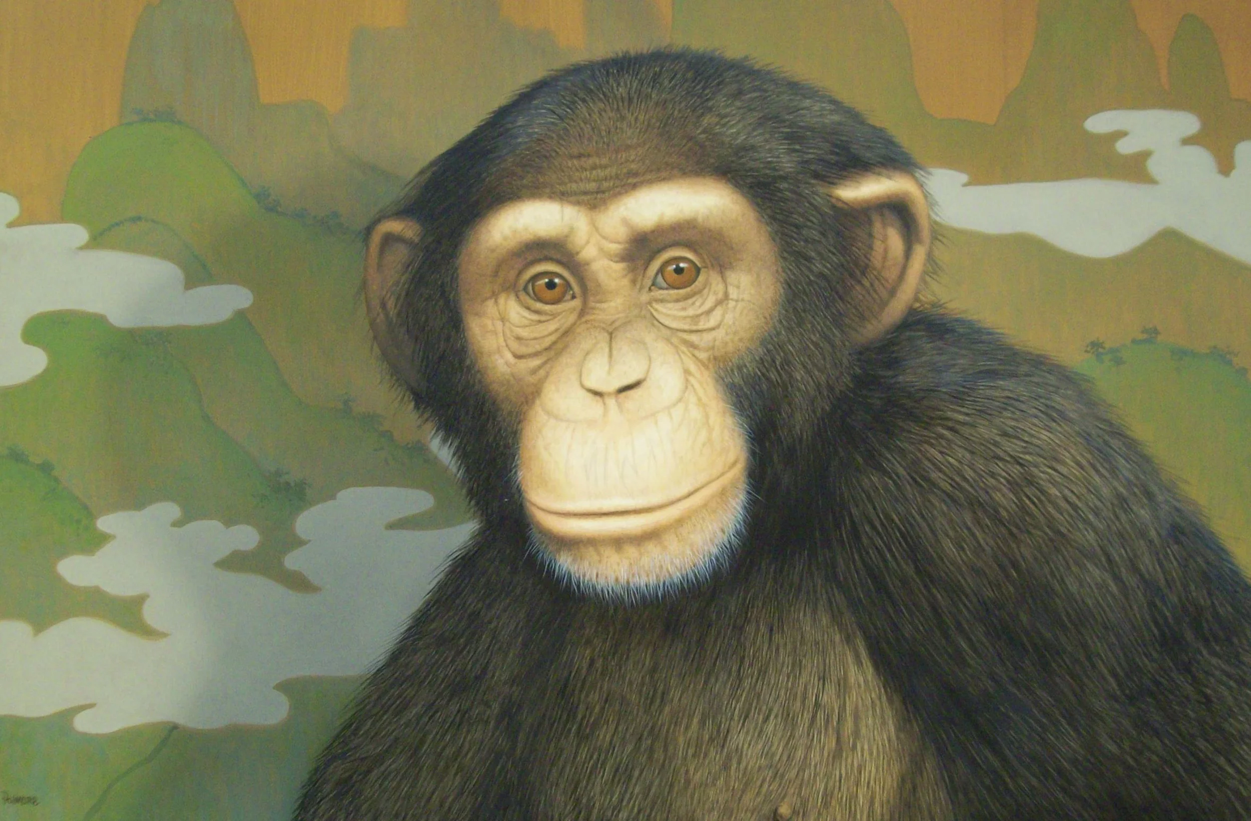 Tommy Palmore , Japanese Monkey , entered collection 2014 Purchased from PAFA Benefit Auction