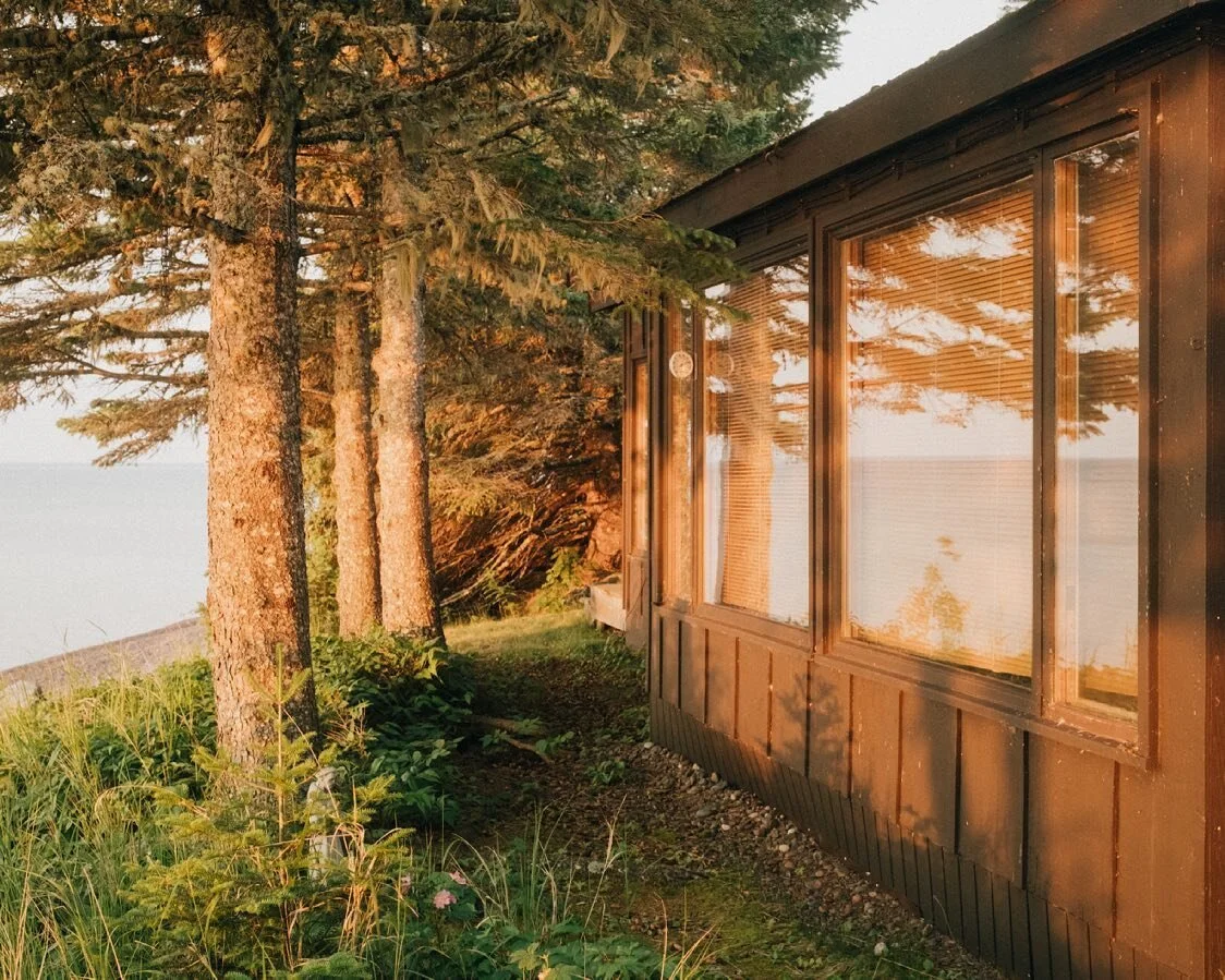 cabin at sunrise. miss it already.