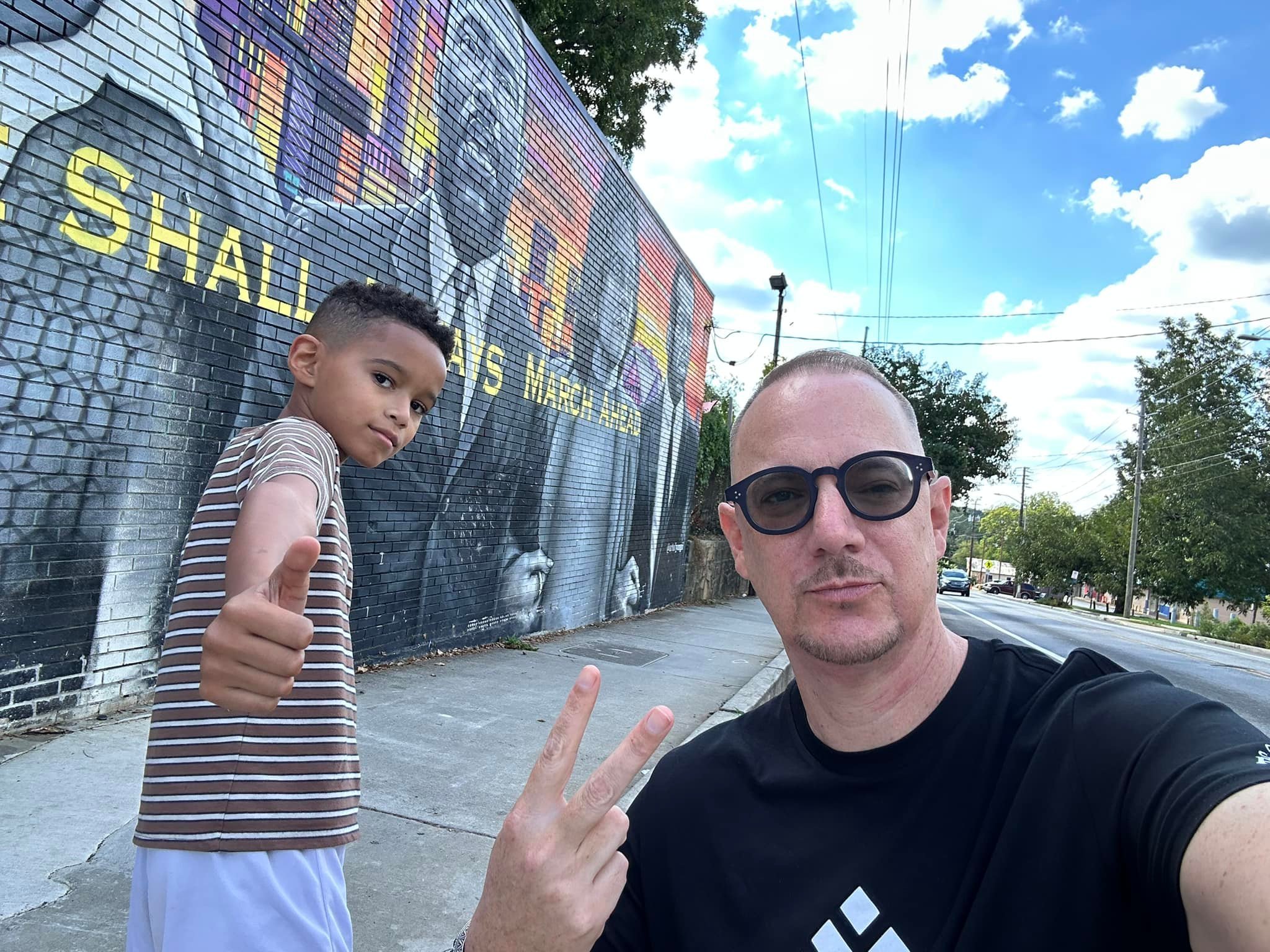 Boys Day at the barber shop. 
We are cleaned UP!
