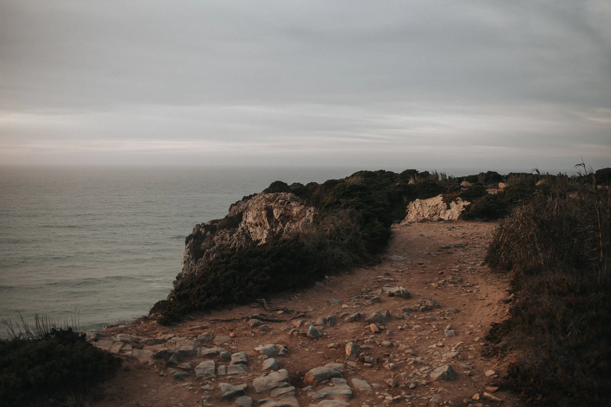 Coast line by sunset 