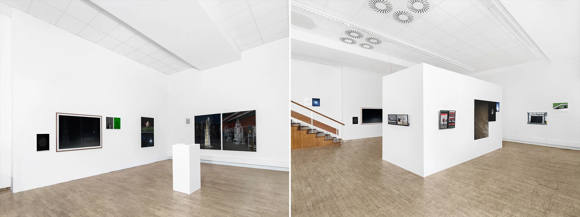 Installationsansicht Werkschau FH Bielefeld SS2018 Lights All Askew In The Heavens Patrick Pollmeier