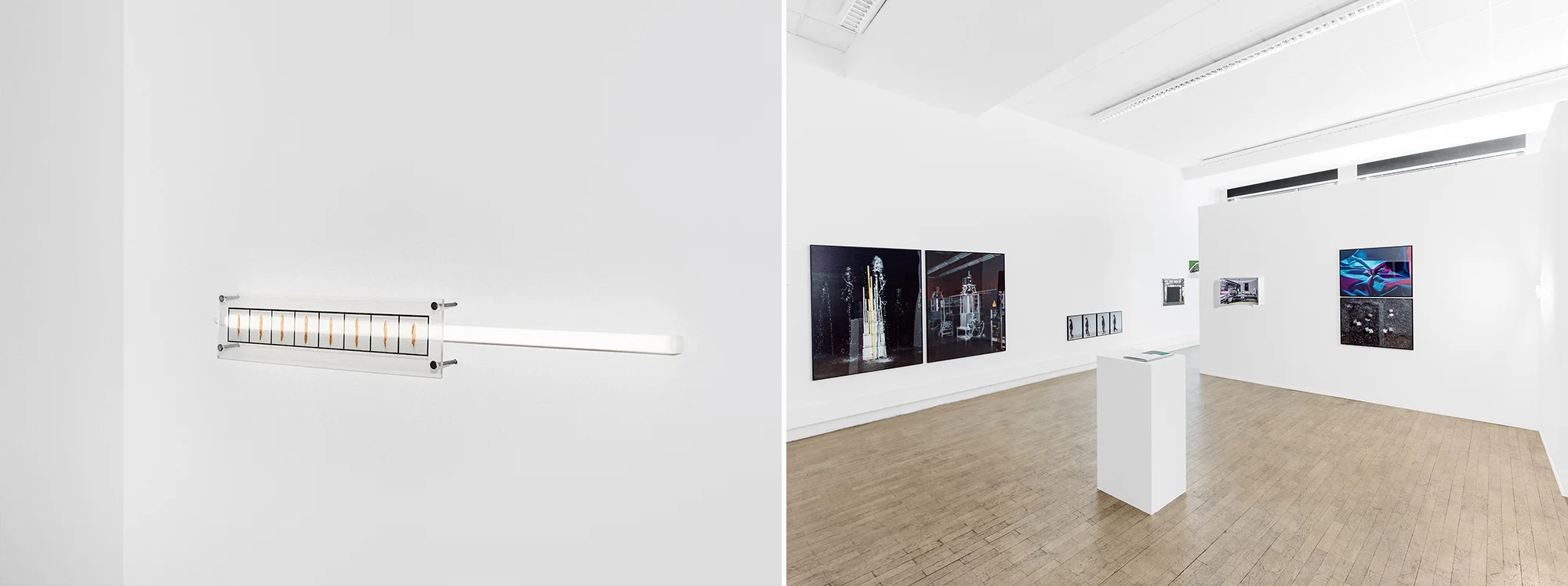 Installationsansicht Werkschau FH Bielefeld SS2018 Lights All Askew In The Heavens Patrick Pollmeier
