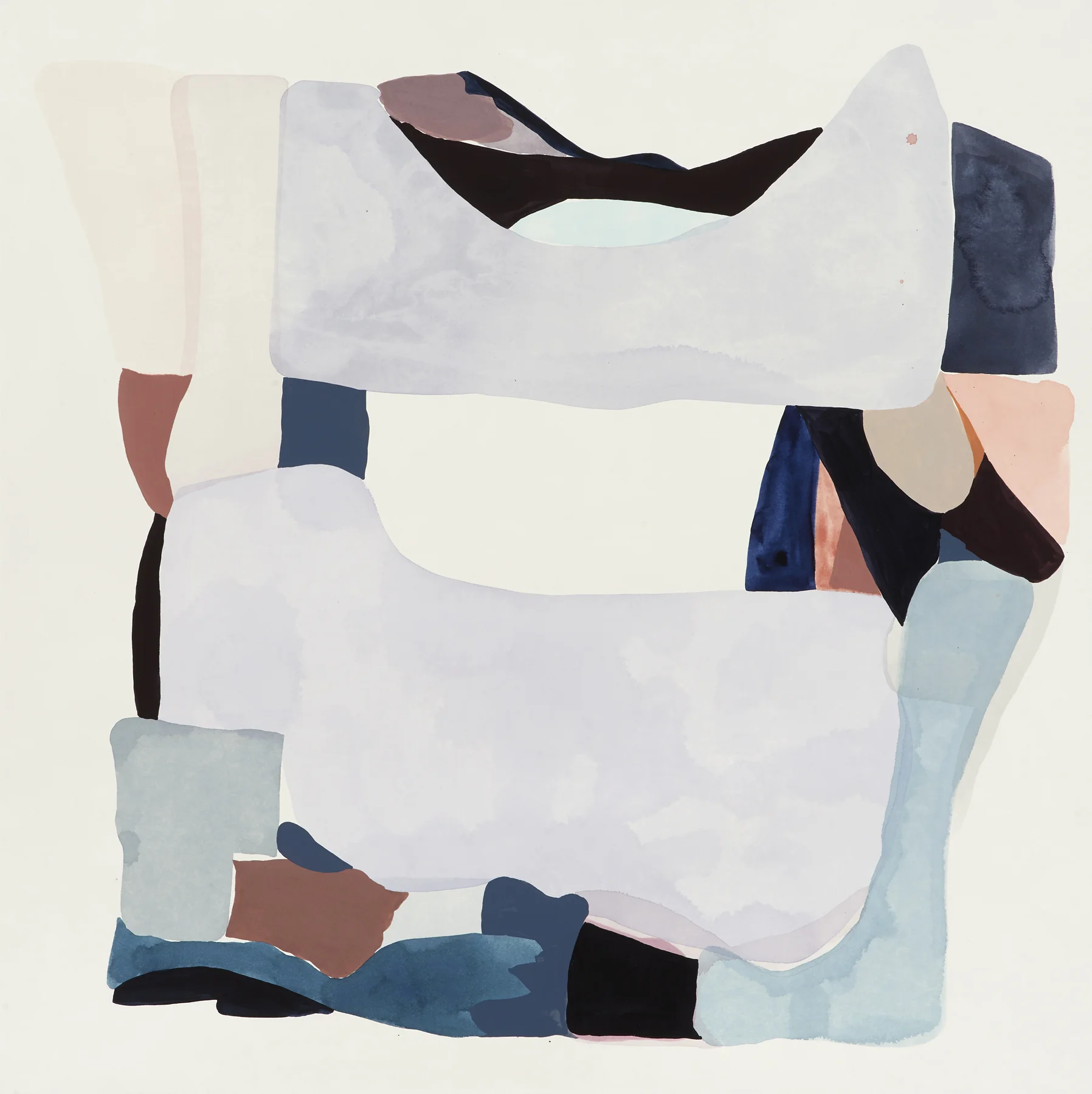 CSS - 11 - 1, 2017, mixed media on paper, 28 x 28"