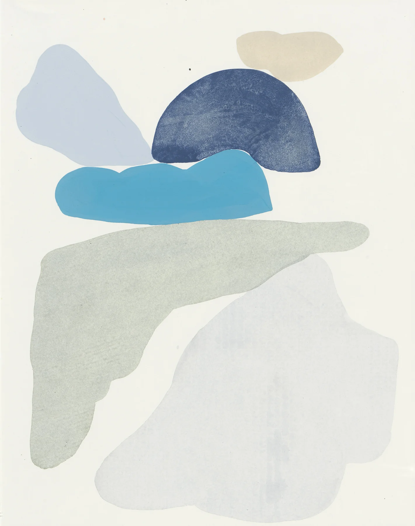 V1-W4, 2019, mixed media on paper, 14 x 11"