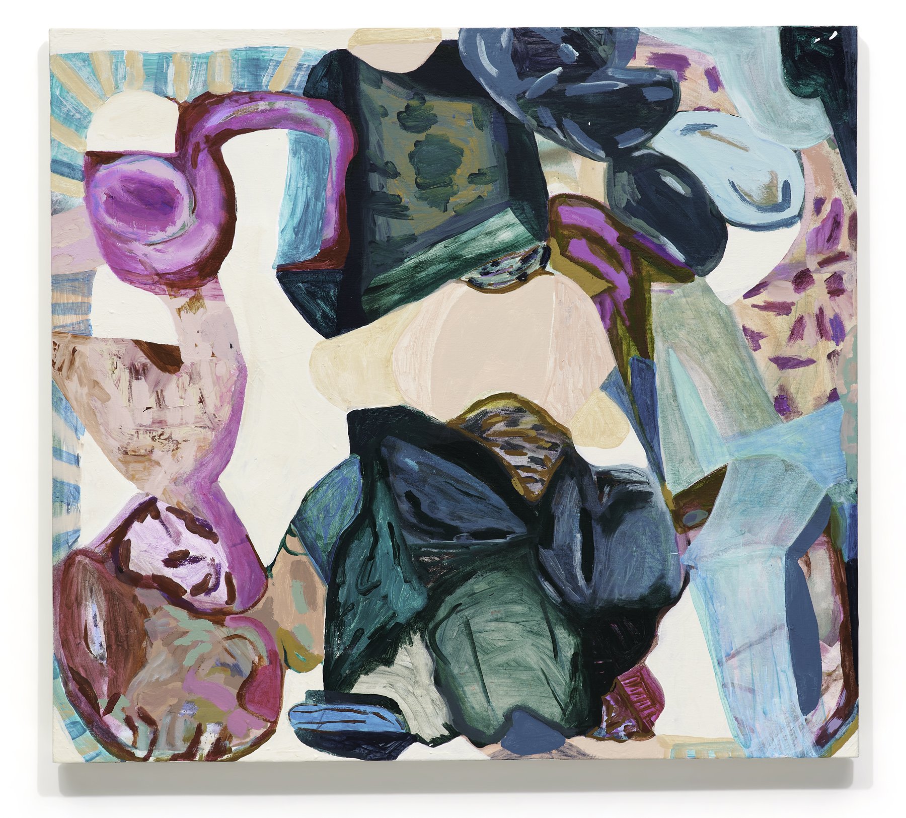 Slightly Cosmic A, 2026, acrylic on canvas, 40 x 44"