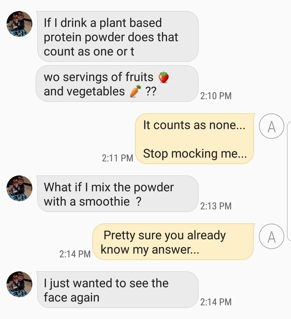 Brotherly Love - see picture above for "that face"