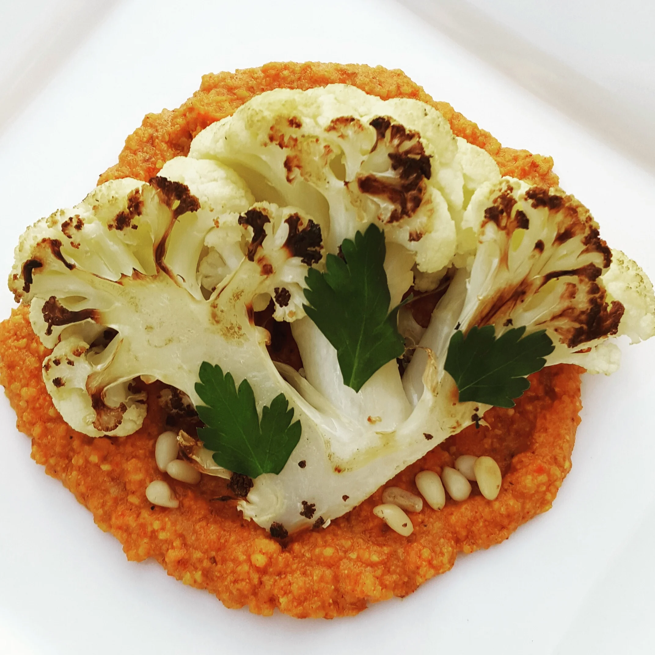 Make veggies fun & tasty so you'll want to eat them. And please, whatever you do, do not call this a cauliflower "steak".