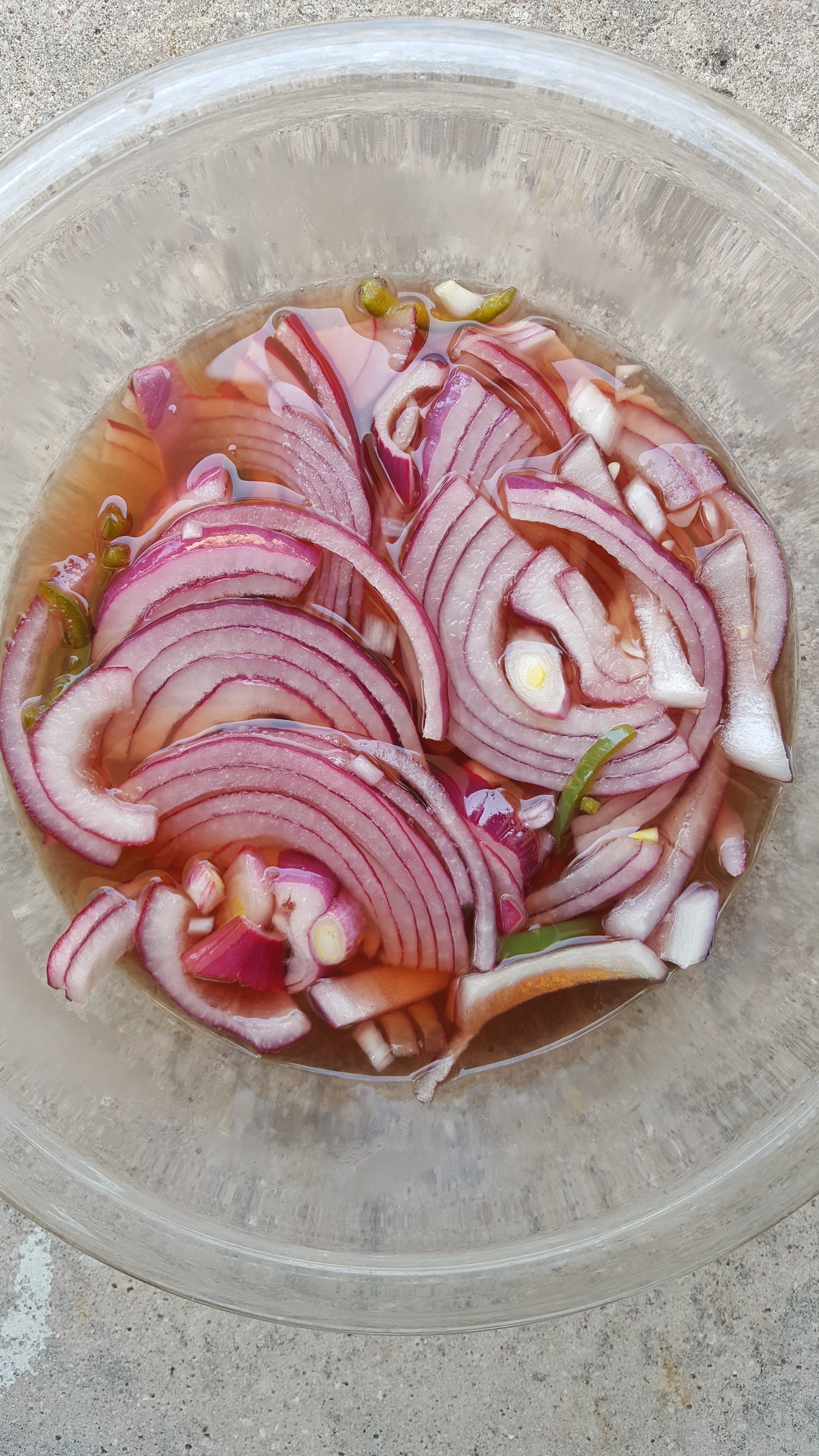 Pickling Red Onions for my Bean Burgers this week!