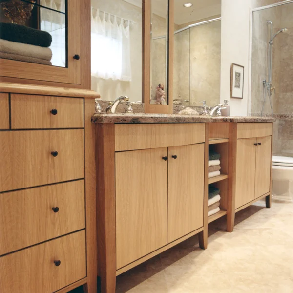 BATH VANITY - WHITE OAK