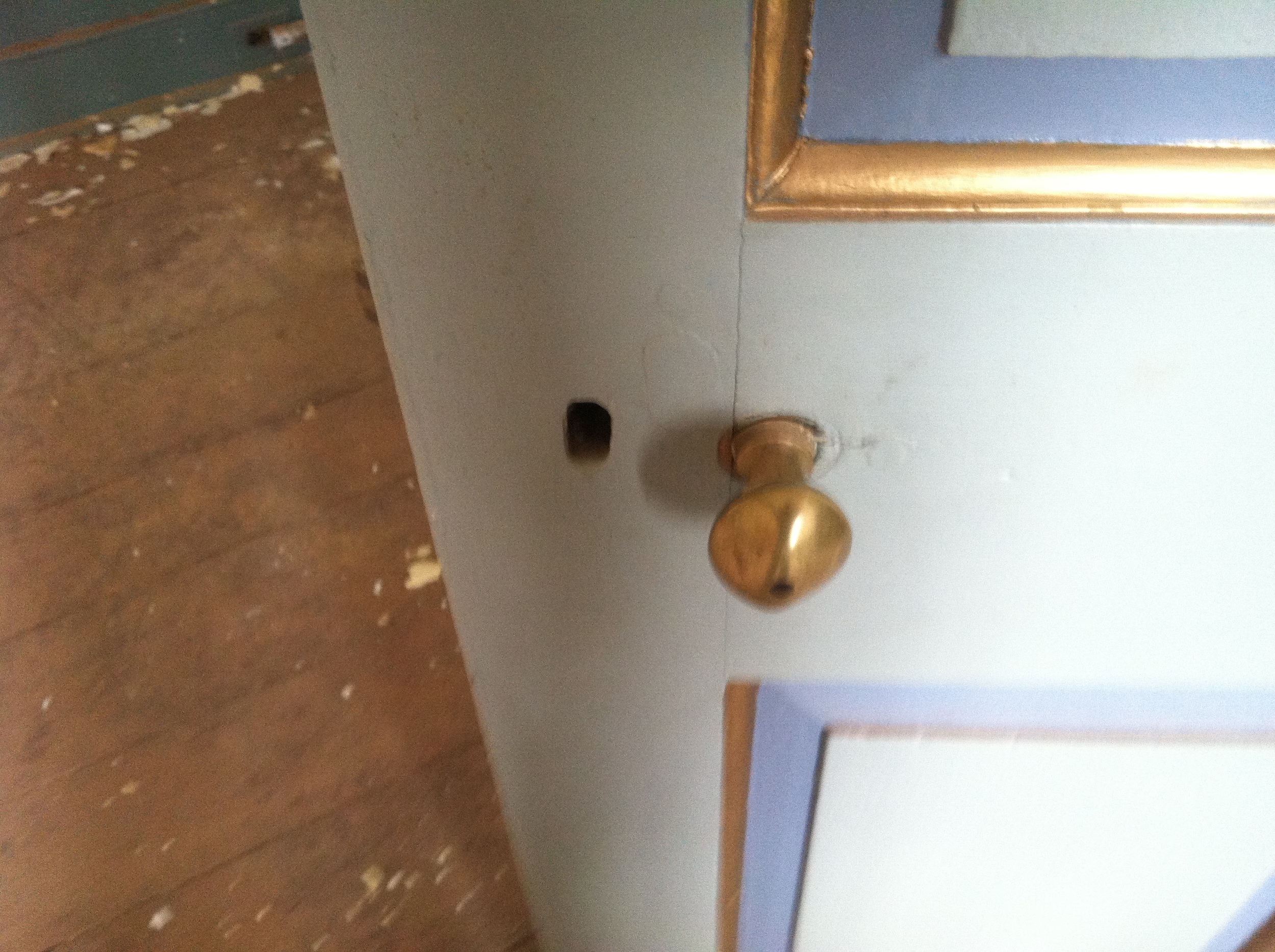 Yup! The original doorknob from an earlier time when George Washington turned it to gain access to his quarters.
