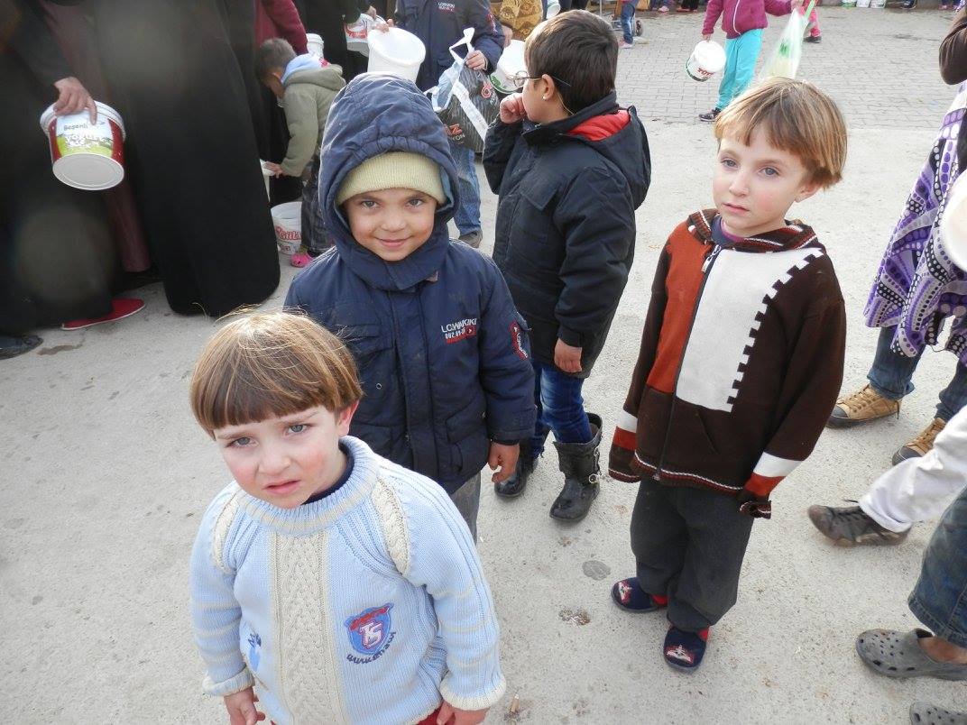 Kim Lawton took this photo of Syrian refugee children in November 2014