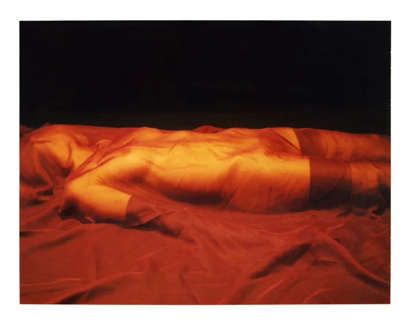 Polaroid, femme couchée 2010, polaroid film 690 8.5 x 10.8 cm