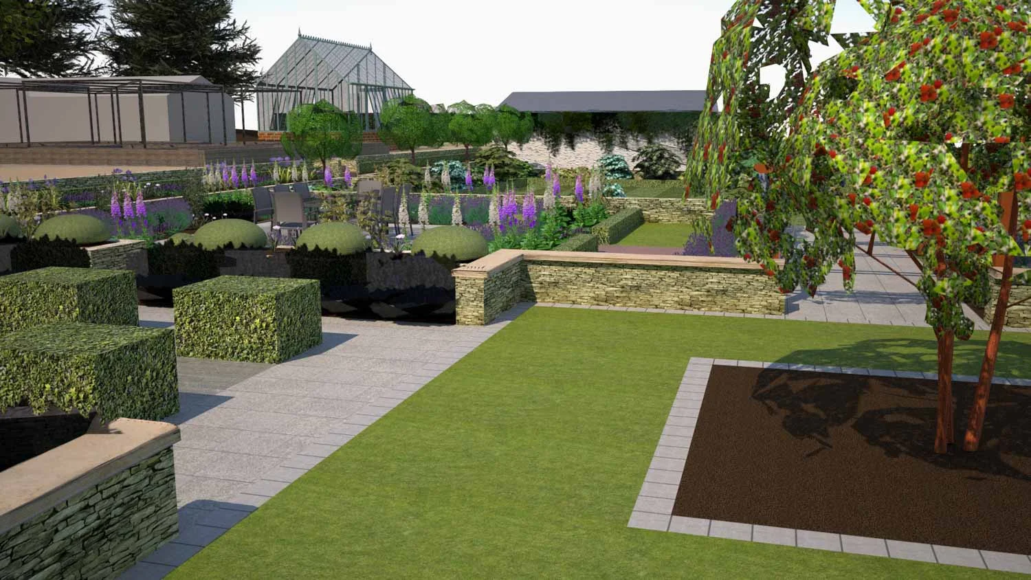 Large Country Garden