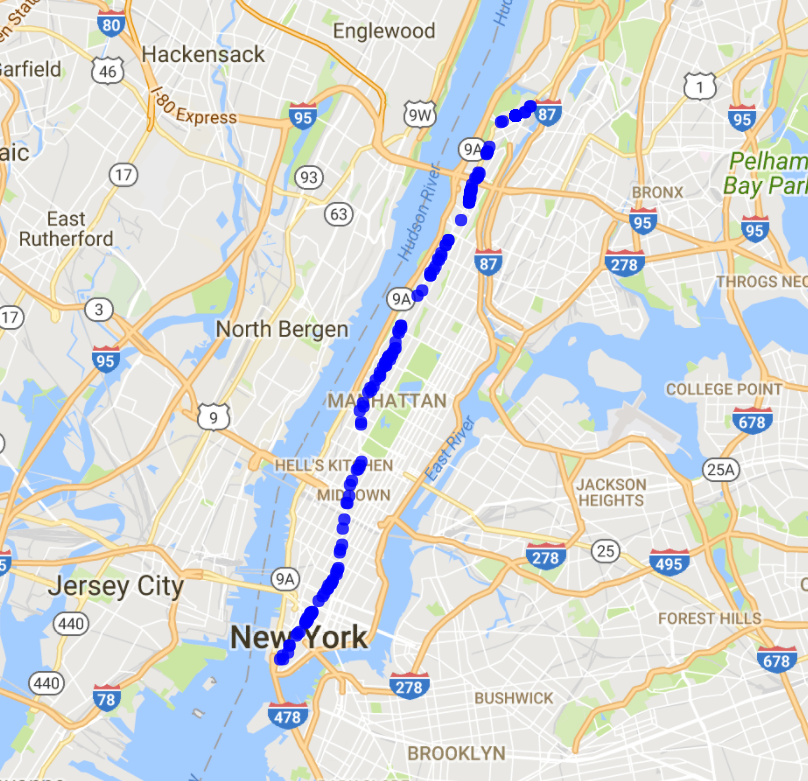 Vacant Storefonts in Manhattan, 2017