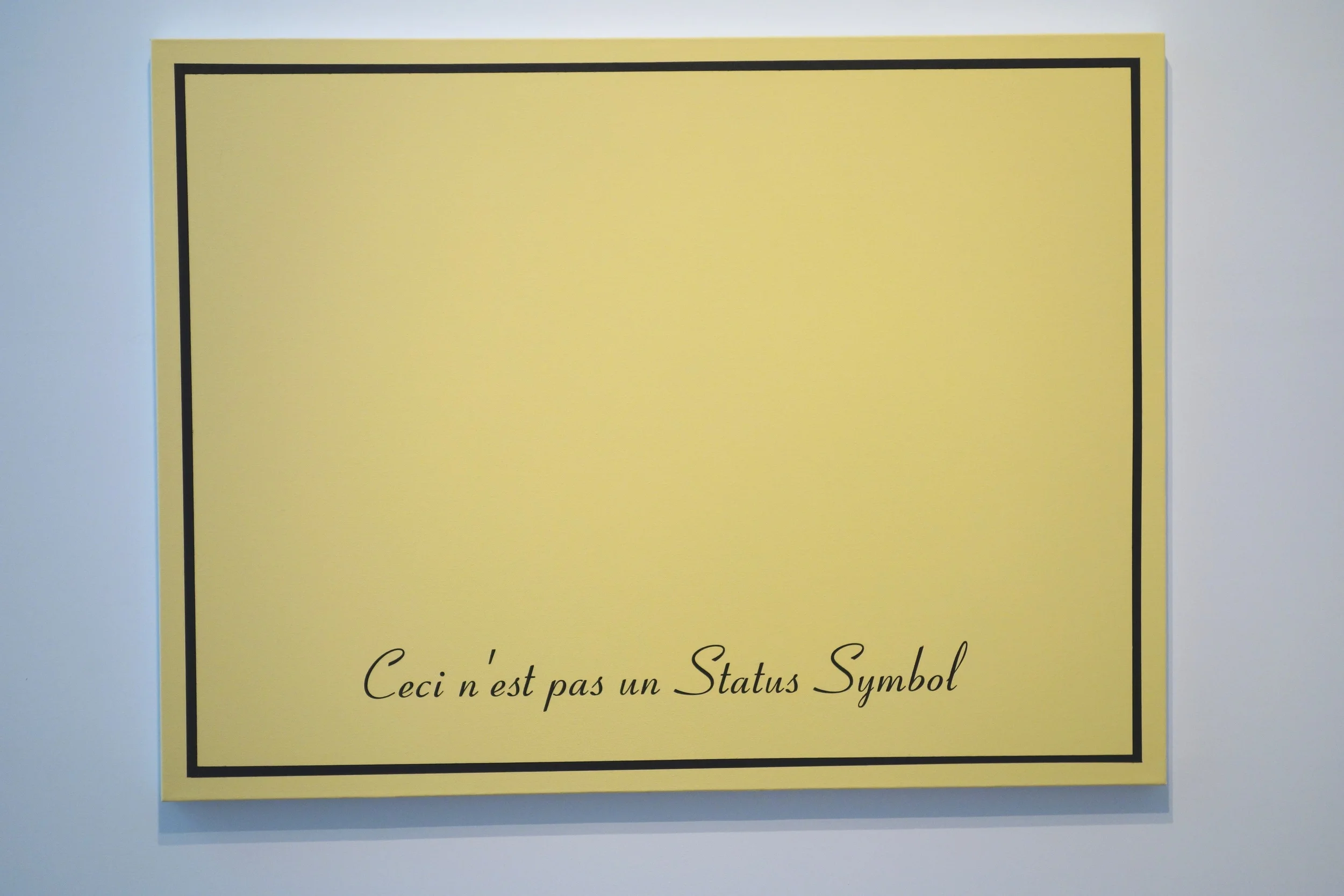 Ceci n'est pas un Status Symbol, 2014