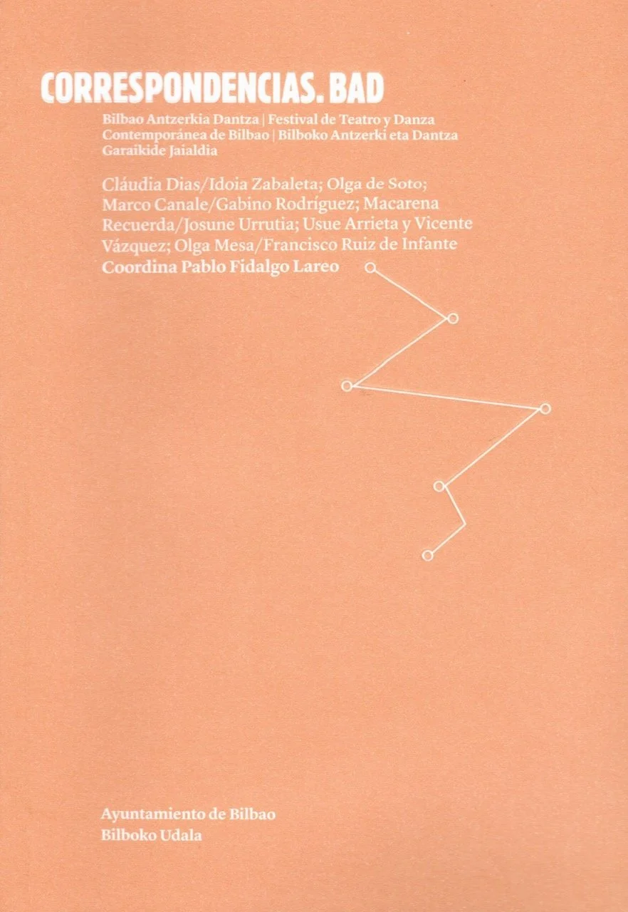   CORRESPONDENCIAS BAD  Collective work edited by Pablo Fidalgo Lareo  Empecé buscando nombres  Essay by Olga de Soto Área de Cultura del Ayuntamiento de Bilbao, 2015 Original language: ES  