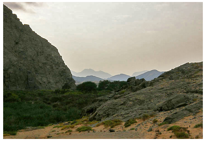 Near Serra Cafema Camp, the Kunene River valley nearby