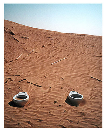 Toilets in the desert