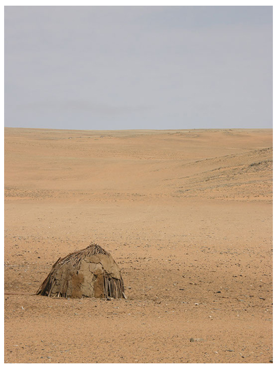 A solitary Himba tribe hut