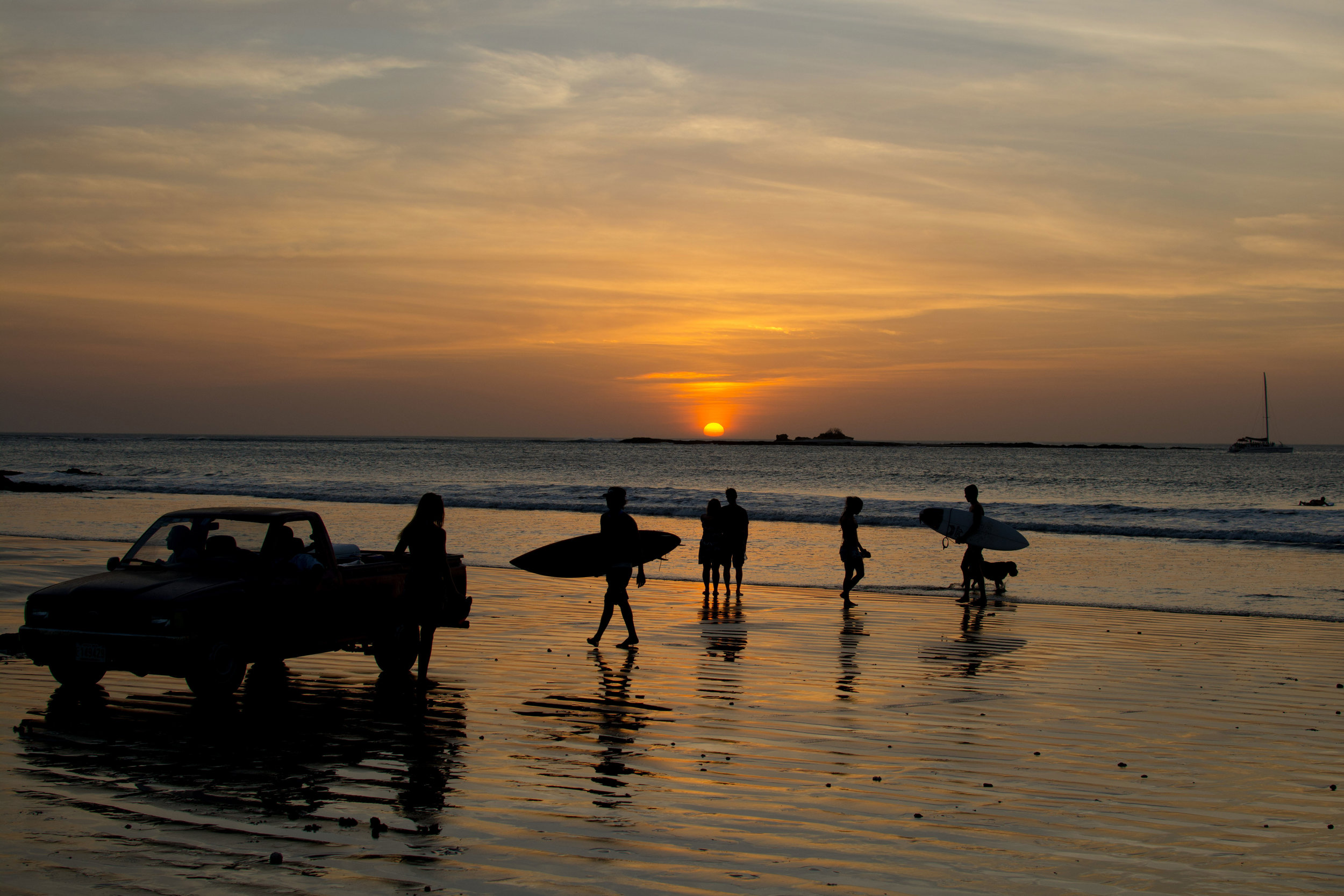 Sunset from Tamarindo Beach