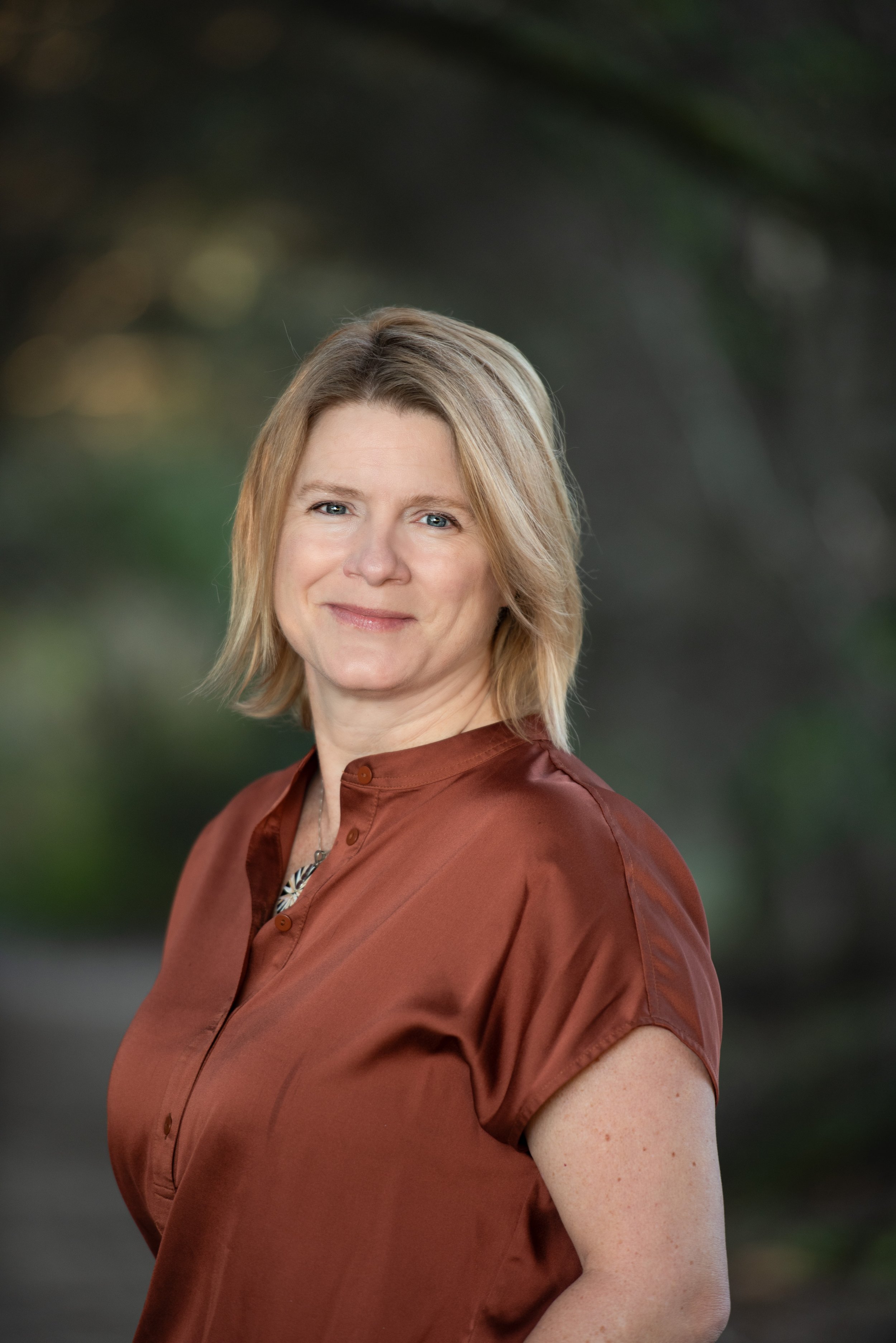 headshot of a blonde woman