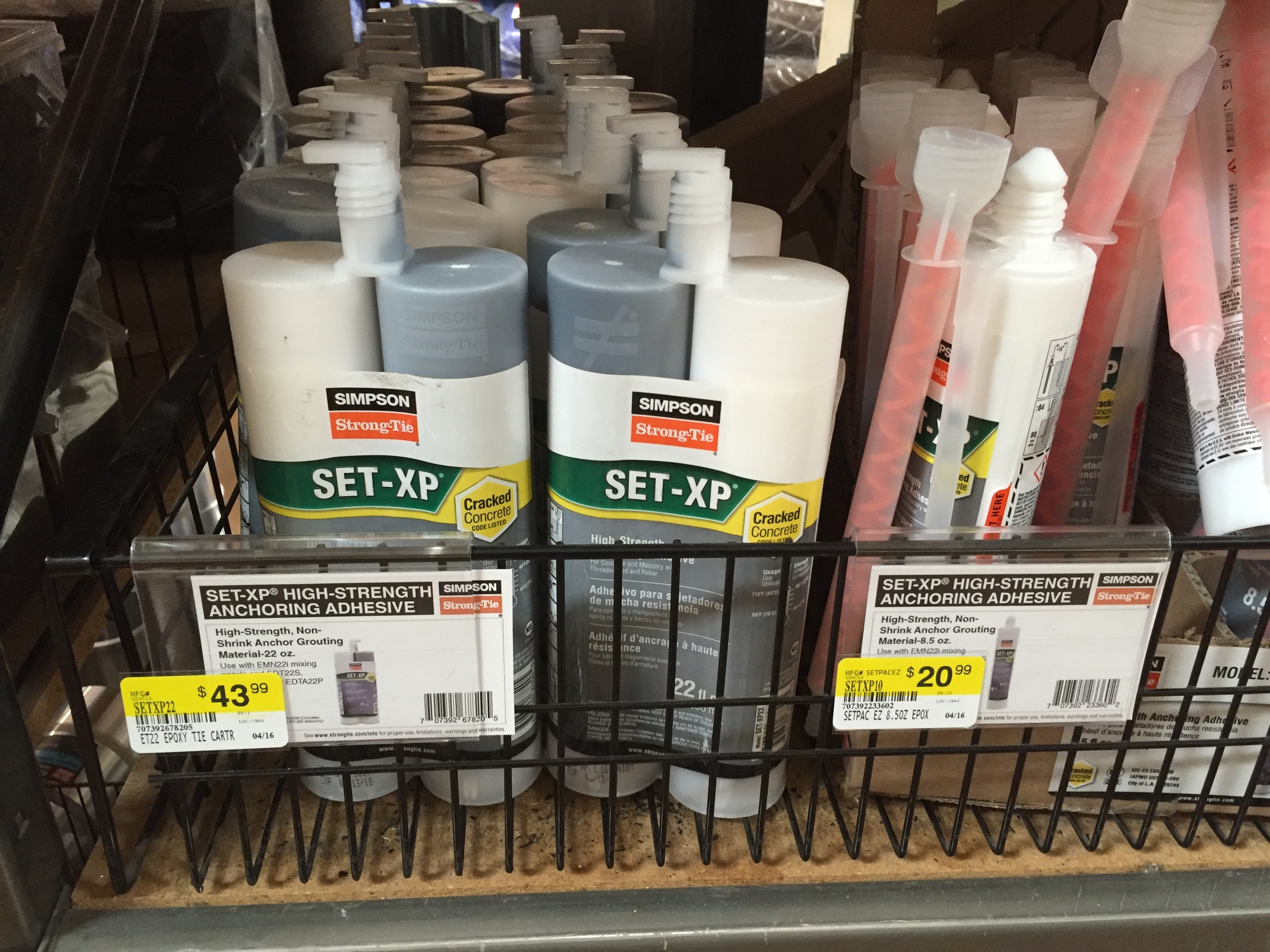Epoxy for Anchor Bolts