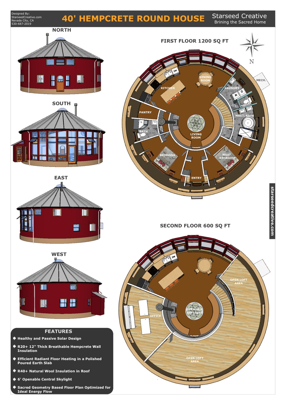 Hempcrete Round House Design