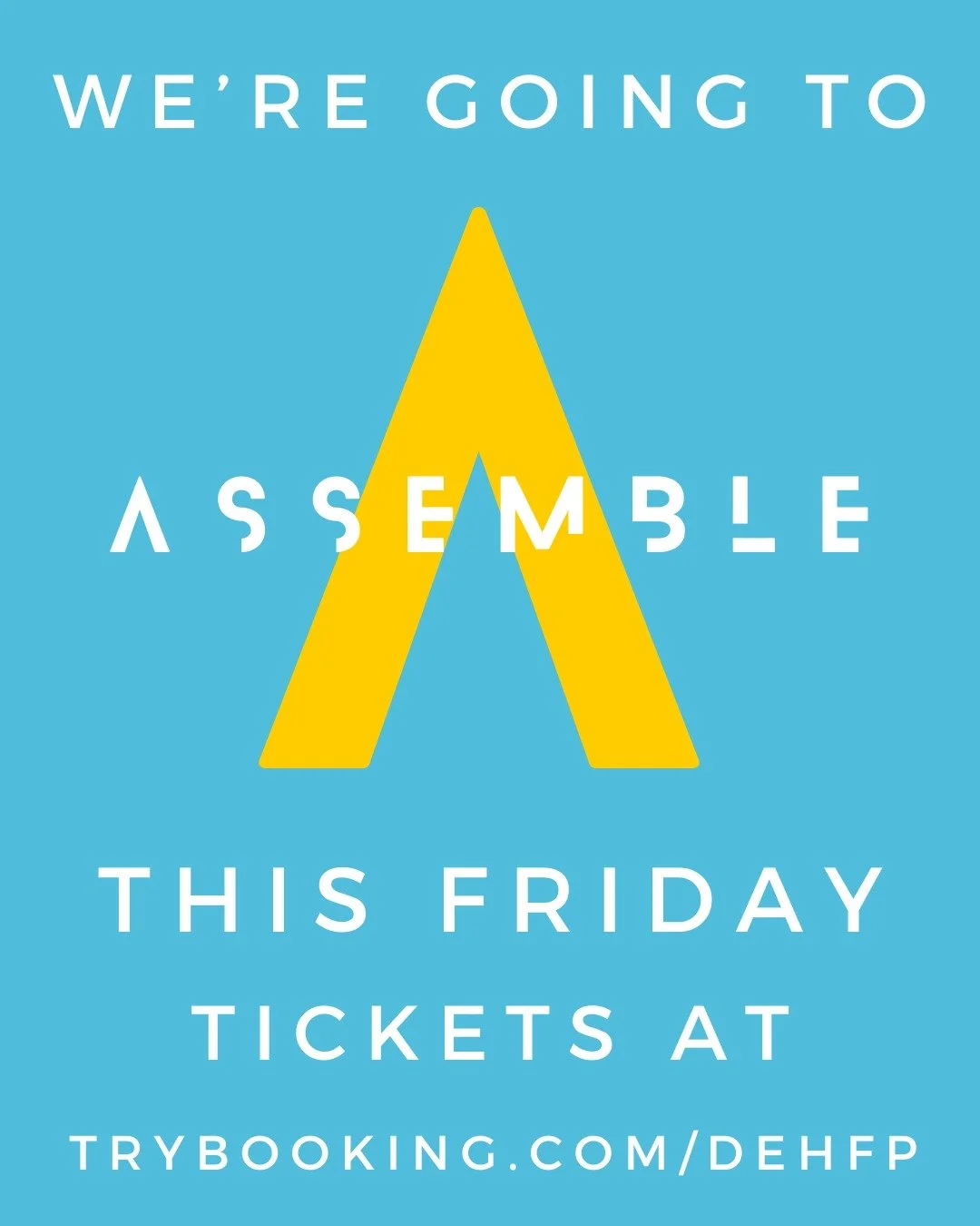 We'll be joining in for Assemble this Friday!

Assemble is a great night for all of the Christian youth groups in Sydney's East.

Register now at trybooking.com/DEHFP

🎉🎉 

#asssembleyouth #youthevent #easternsuburbs