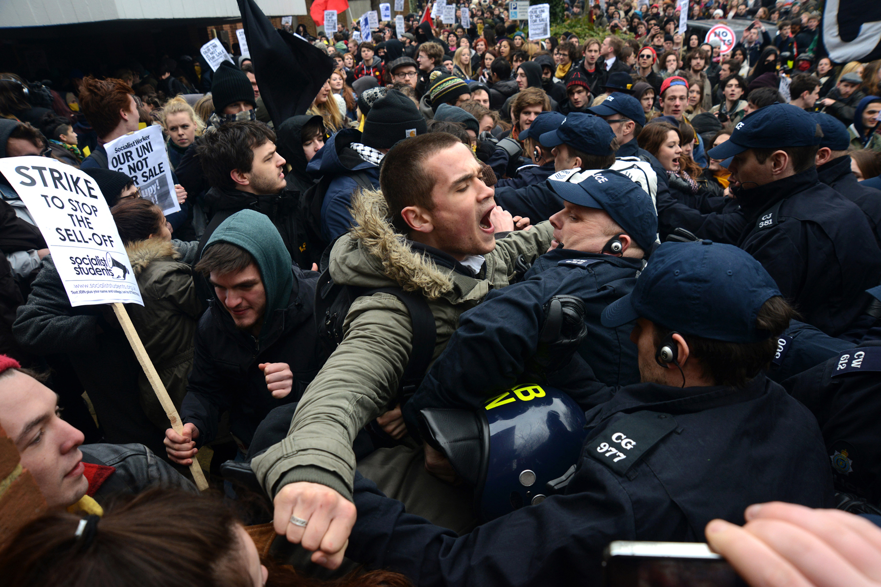 Student Protest, Brighton.