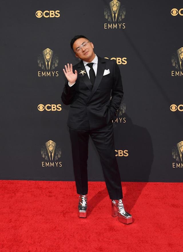 Bowen Yang at The 2021 Emmy Awards