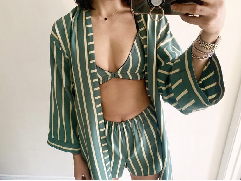 Custom Loungewear Set – Vintage Fabric