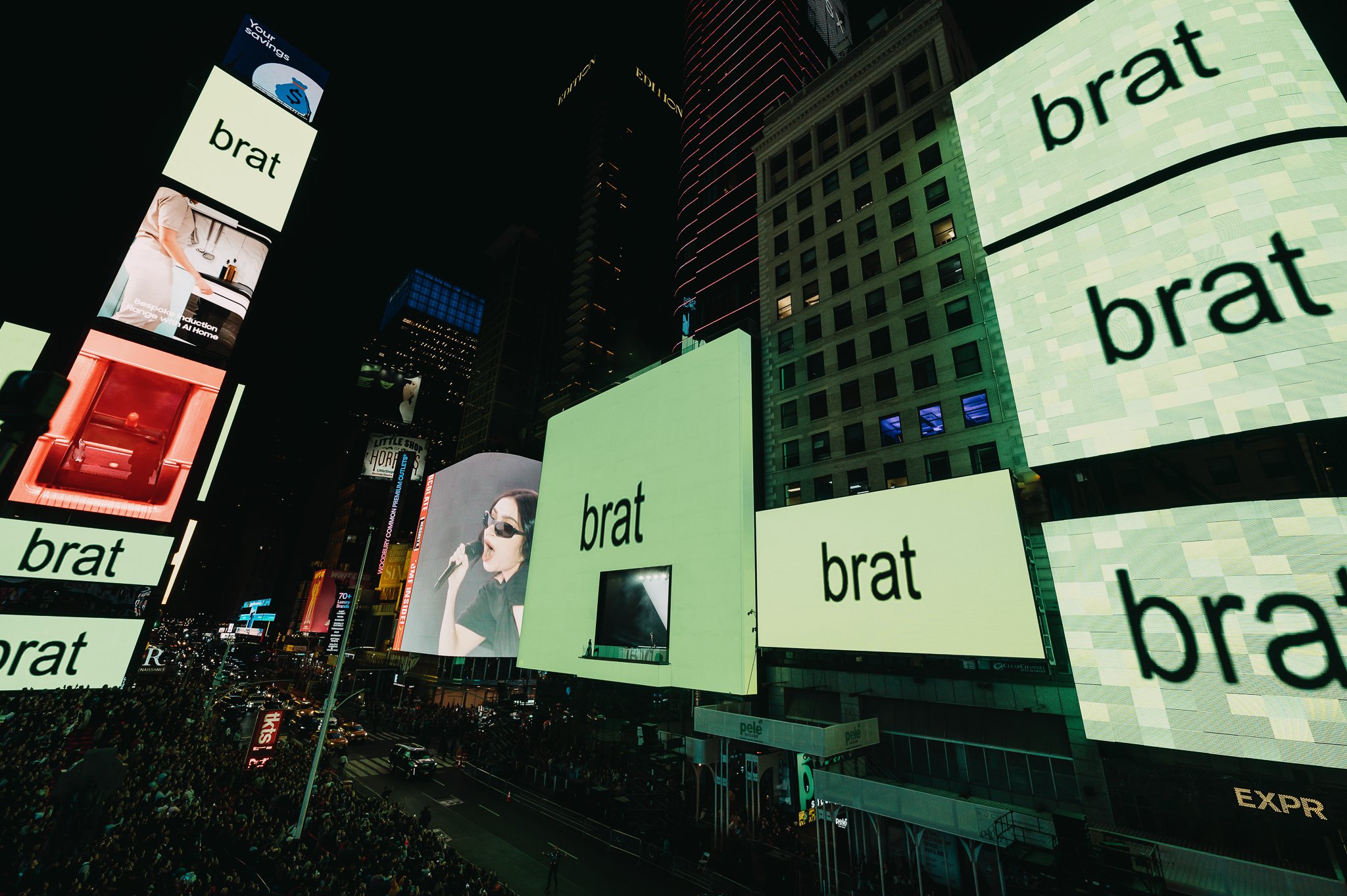 Charli XCX at Times Square