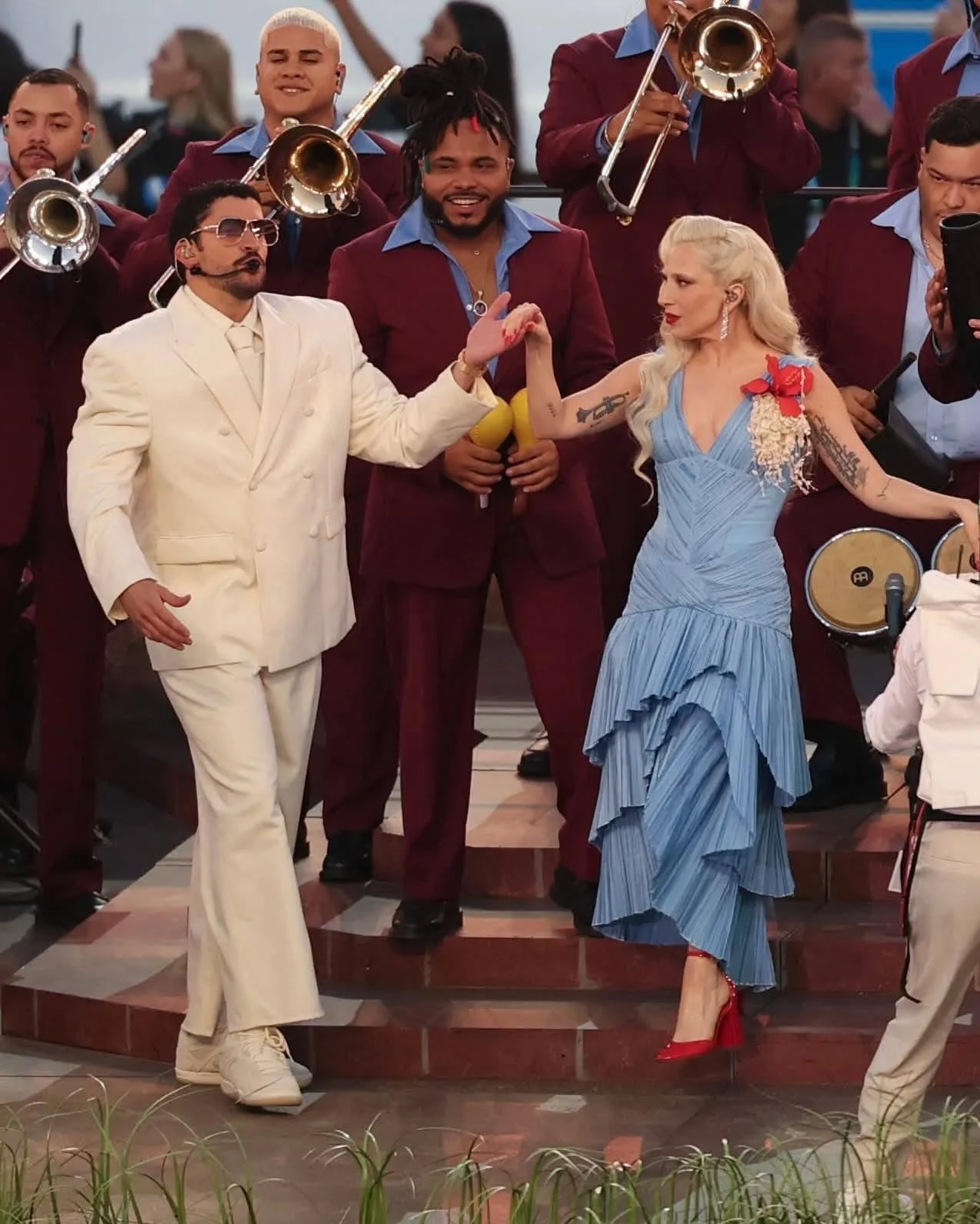 Lady Gaga in custom Luar for the Pepsi Zero Sugar Super Bowl LI Halftime Show