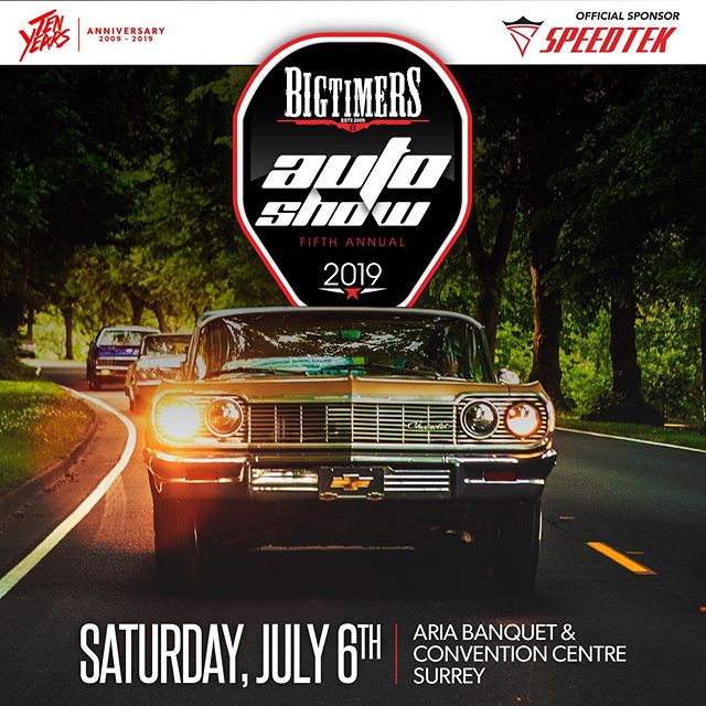 The Fifth Annual Bigtimers CC Annual Auto Show presented by @speedtekwheel is coming up on Saturday, July 6th showcasing the best lowriders, muscle cars, imports, lifted trucks, exotics, motorcycles and much more.
This years show will be held at @ariabanquet and convention centre in #surrey B.C.
Visit www.bigtimerscc.com for more information and details about the event and how to be a sponsor or vendor at the show.
@bigtimerscc @bigtimers_rav @shutterboxstudios @speedtekwheel @ariabanquet @djhypnotiq604 @f7lthy @bestchoicecollision @lowriderscenemagazine
#lowriders #carshowlifestyle #bigtimerscc #bigtimersautoshow #bigtimerscc #carshow #carshowseason #impala #musclecars #liftedtrucks #import #motorcycles #lowriderbikes #chrome #vancouvercars #vancouvercarspotting #customcars #vancouvercarshow #impala #sixfo #sixfour #impalalowriders