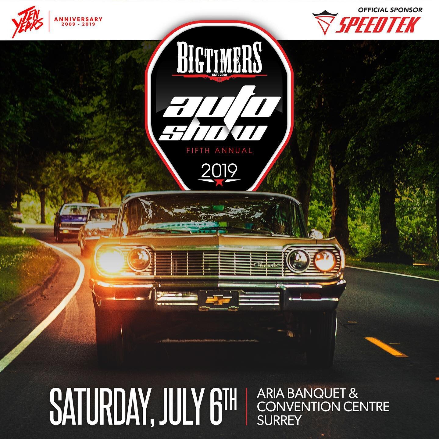 The Fifth Annual Bigtimers CC Annual Auto Show presented by @speedtekwheel is coming up on Saturday, July 6th showcasing the best lowriders, muscle cars, imports, lifted trucks, exotics, motorcycles and much more.

This years show will be held at @ar