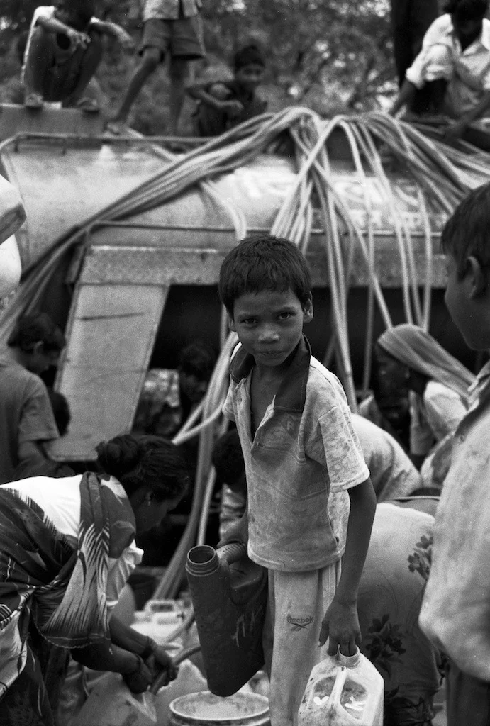 Kid and Water Tank