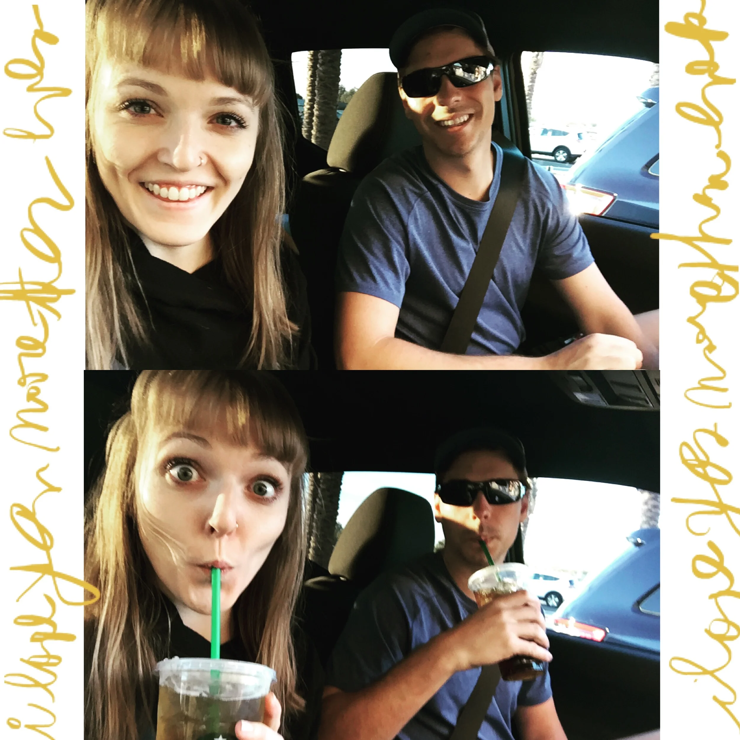 I love you more than ever | Onward to Tucson, AZ with our necessary morning vices in hand