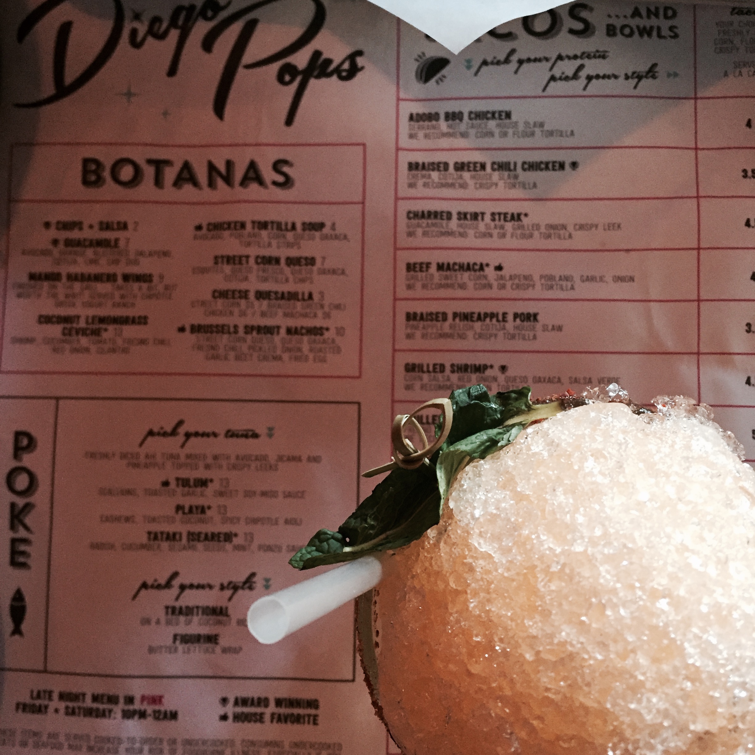 Snow Cone Margarita for one please! | Diego Pops 