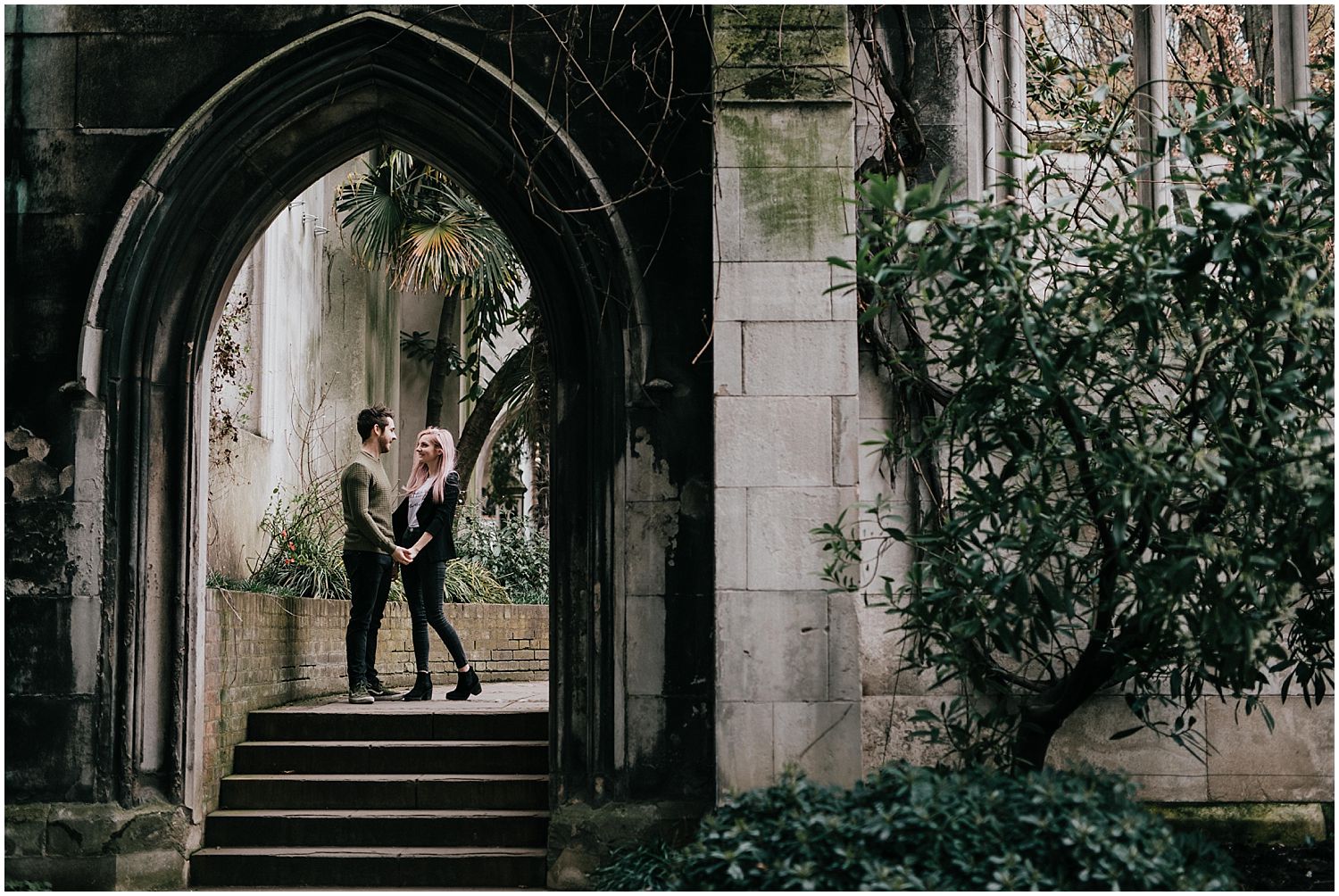St Dunstan in the East engagement shoot