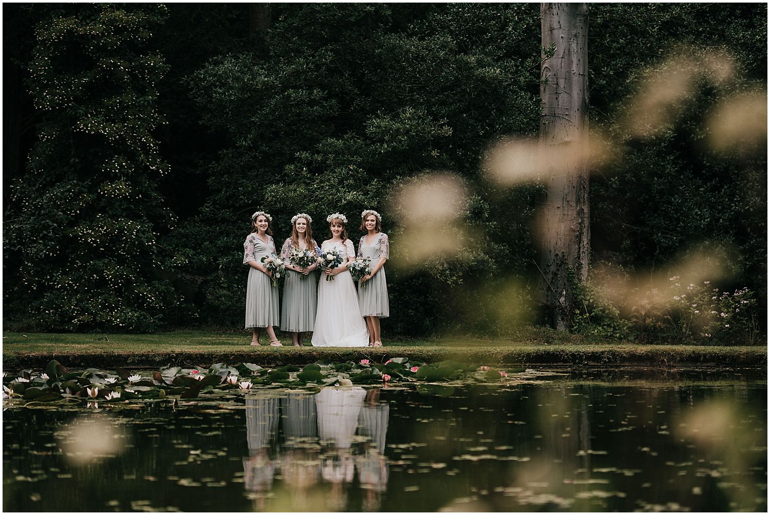 Coverwood Lakes Tipi wedding bridesmaids