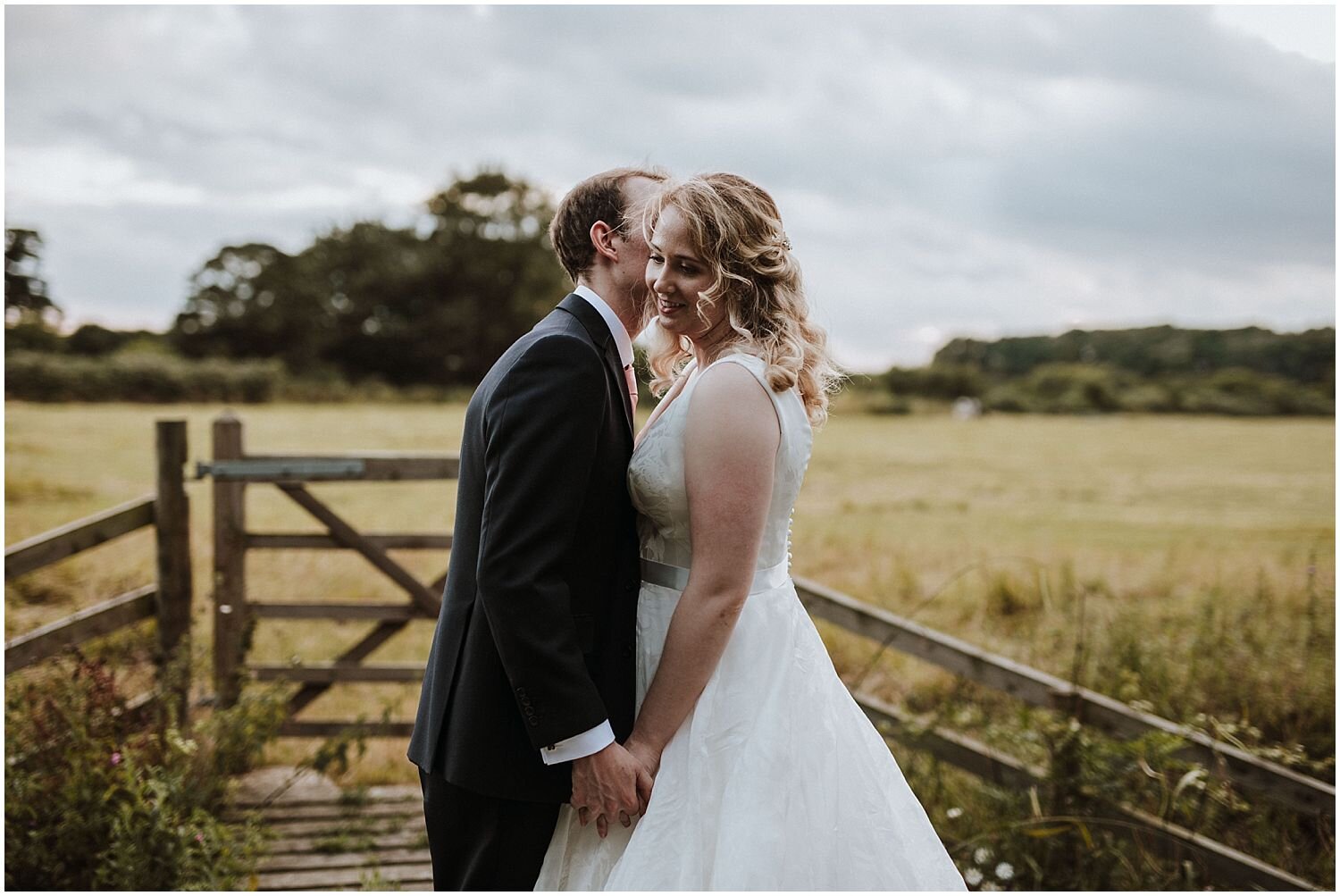 Caswell House wedding photo in the evening light