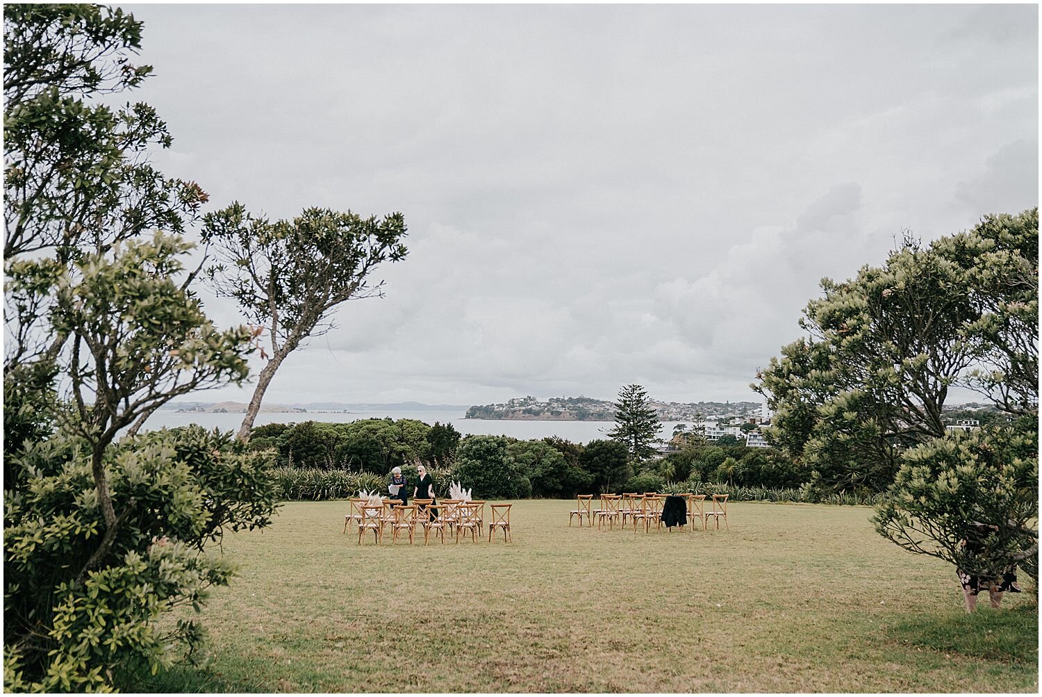 Bastion Point Auckland wedding ceremony