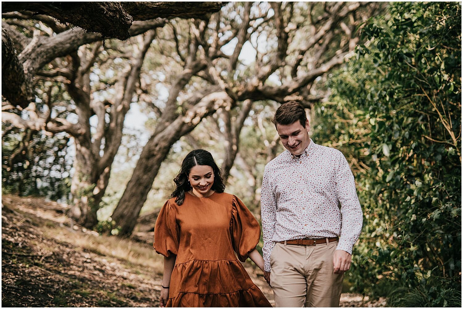 Karekare bush engagement photo