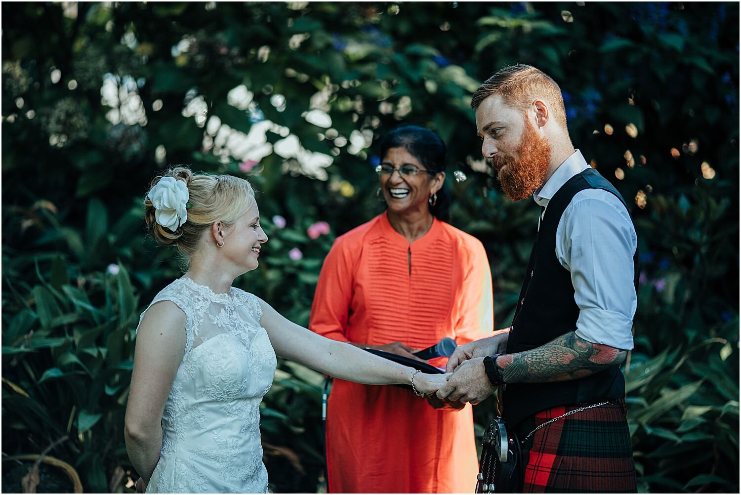 Auckland wedding ceremony at Alberton House