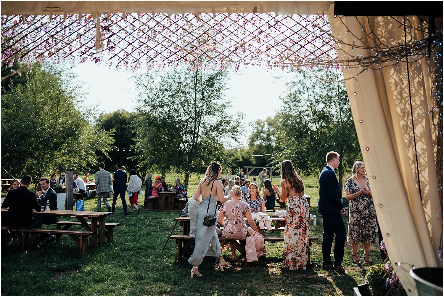 Festival style wedding at Isis Farmhouse Iffley