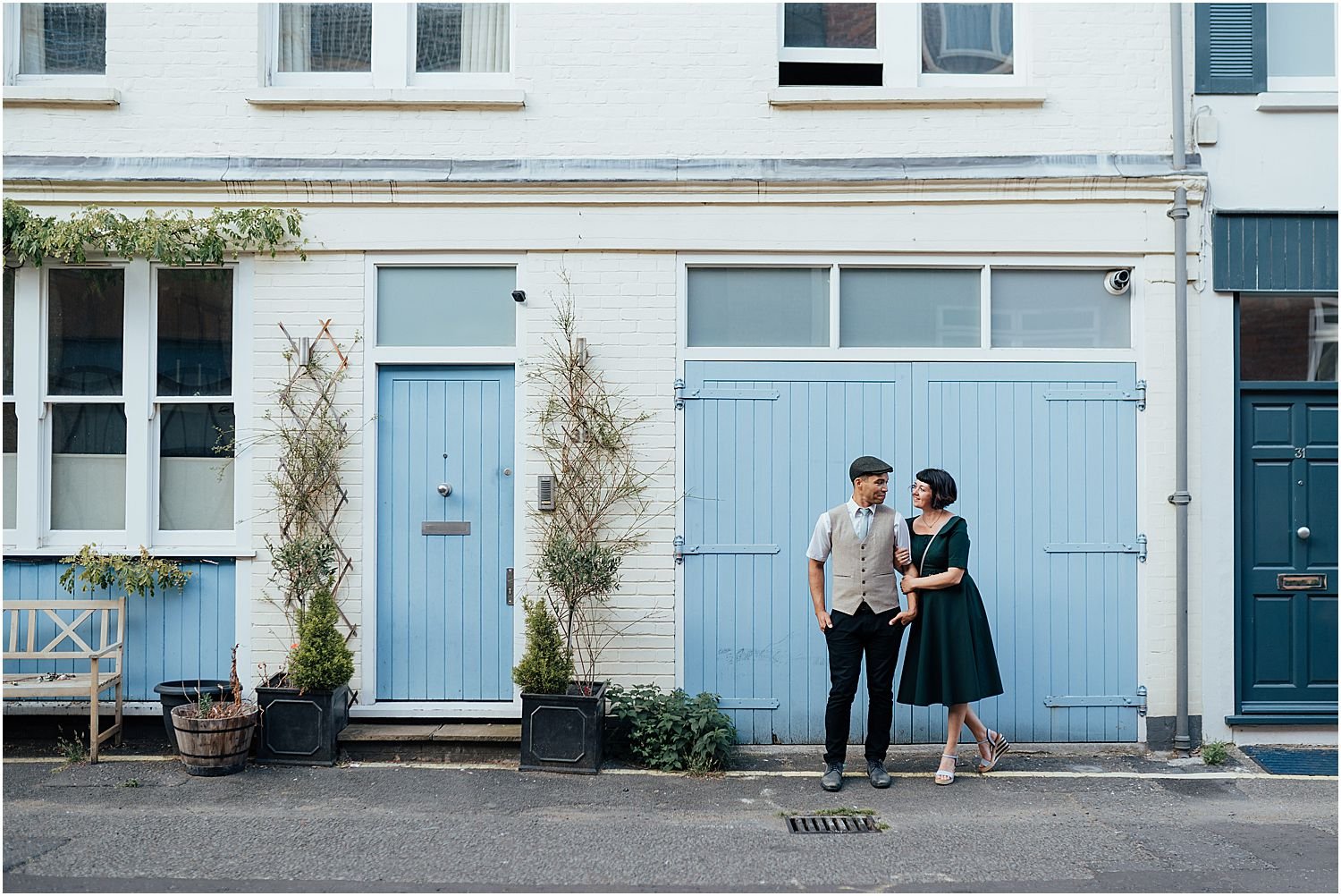 Tourists in London photo shoot