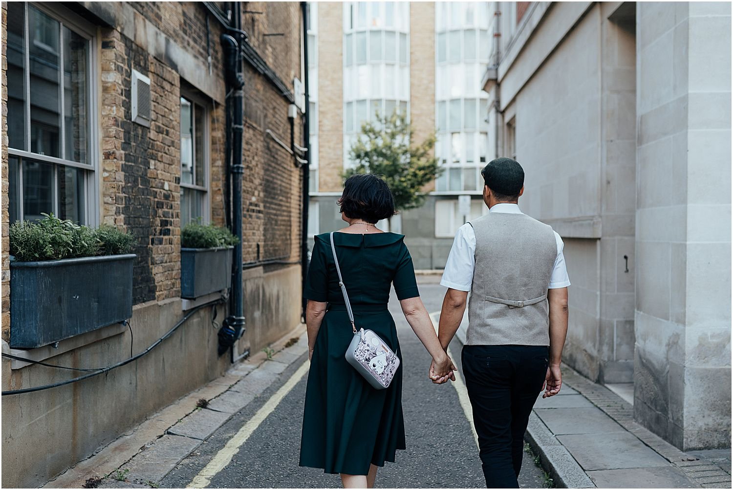 Couple on holiday in London 