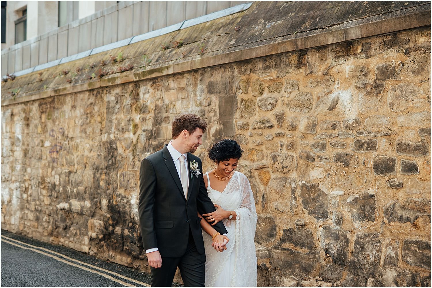 Wedding photo of bride and groom in Oxford