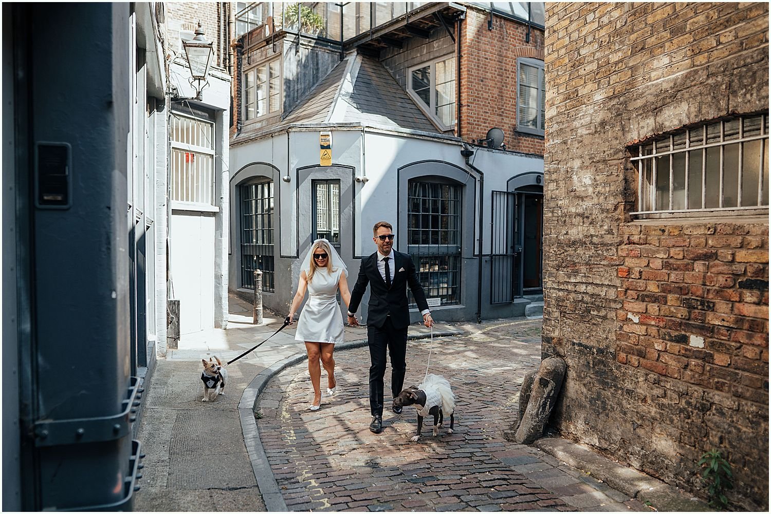 London wedding with dogs