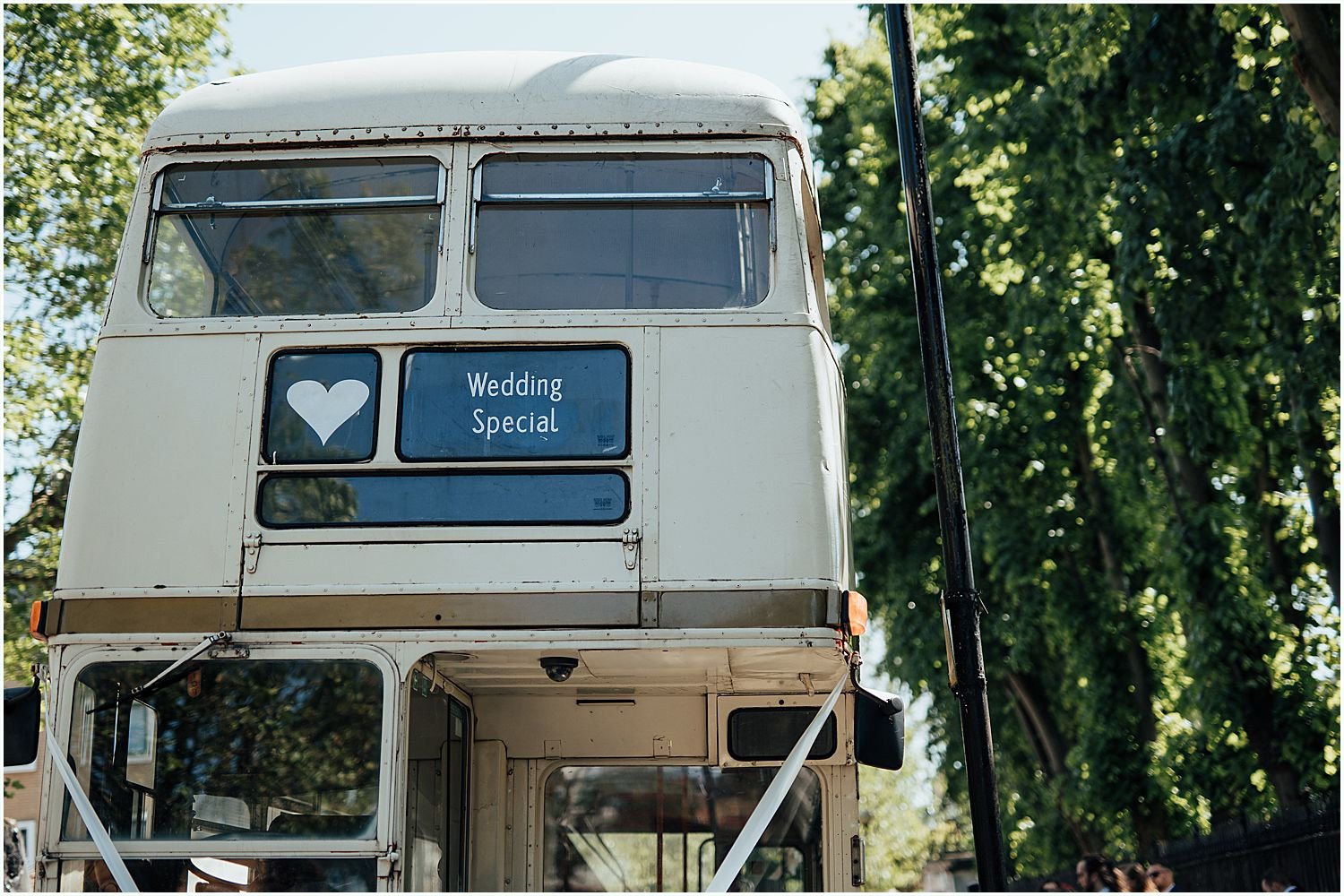Vintage wedding bus London